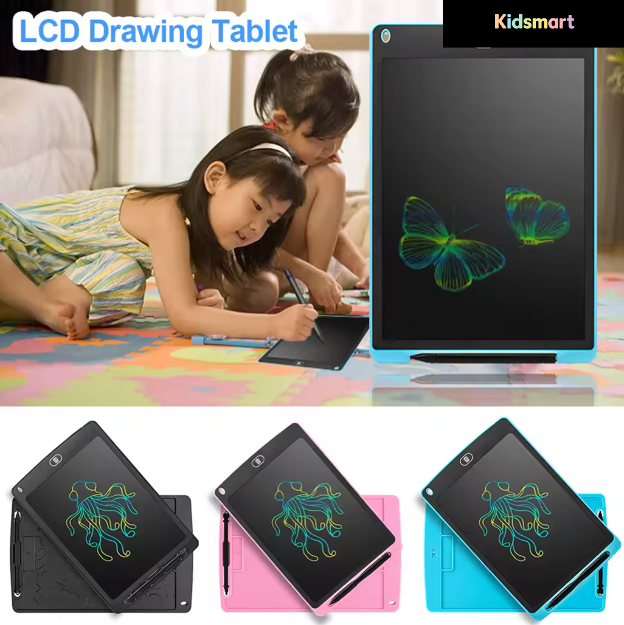 Kids LCD Writing Tablet – Reusable Doodle Pad for Drawing, Writing & Learning (10”)